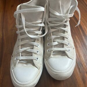 White High-Top Sneakers